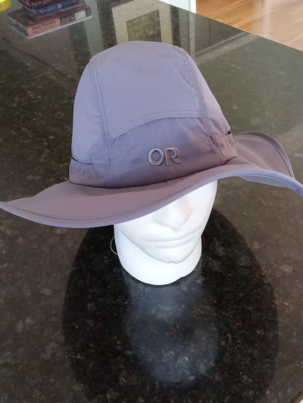 OUTDOOR RESEARCH Blue Gray Ventilated Wide Brim Sun Hat - Picture 3 of 10